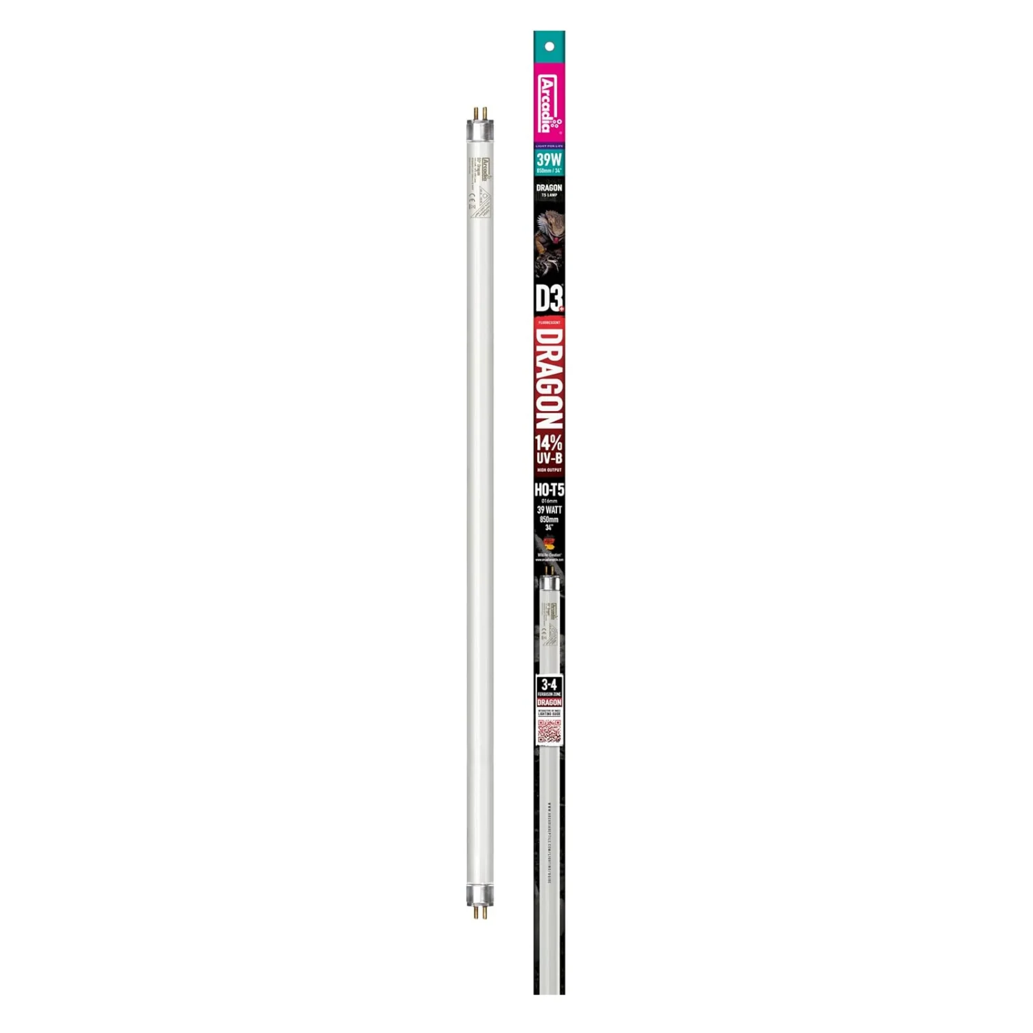 14% UVB Reptile and Tortoise T5 Bulb - 34"