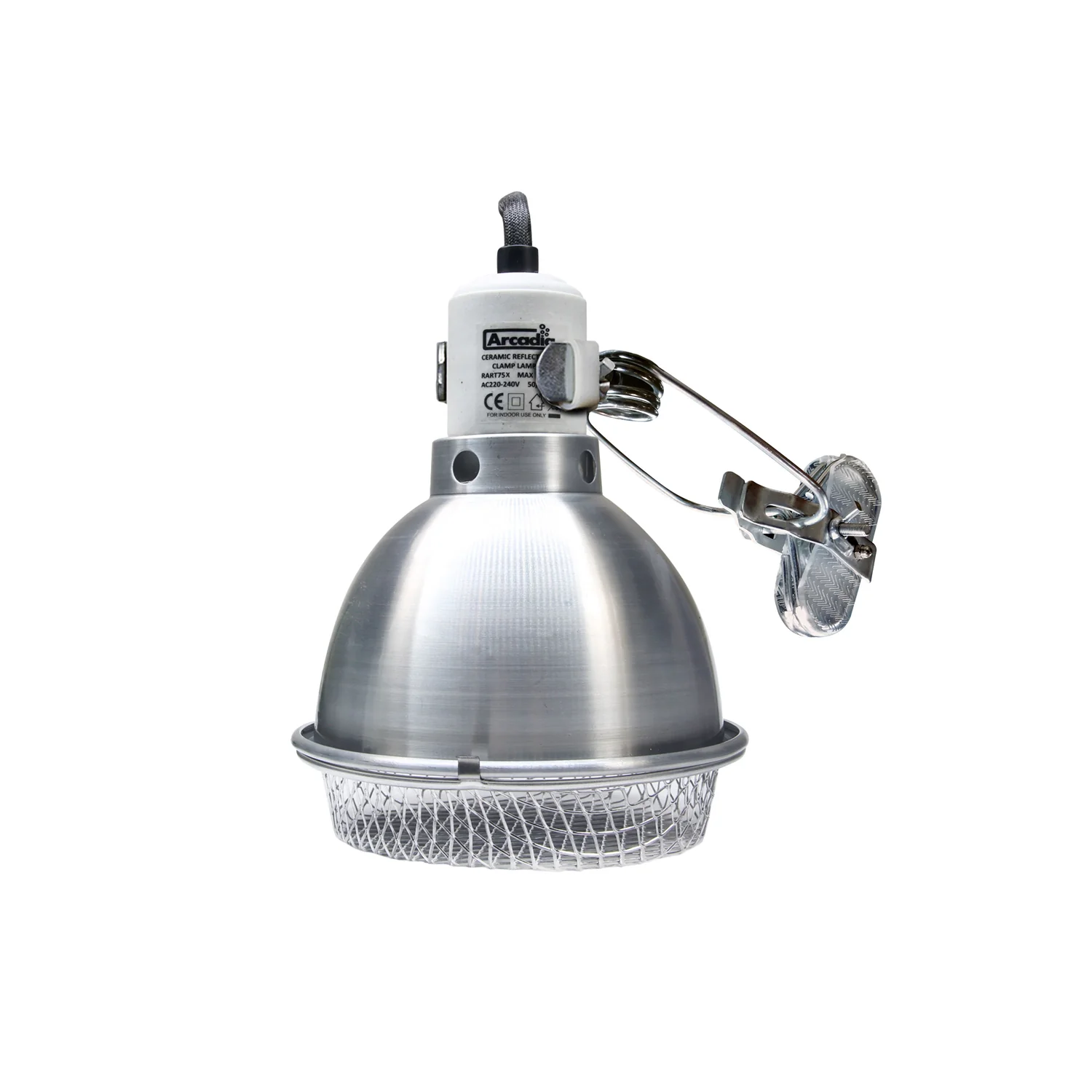 Reflector Clamp Lamp with Ceramic Holder - Stainless Steel - Image 2