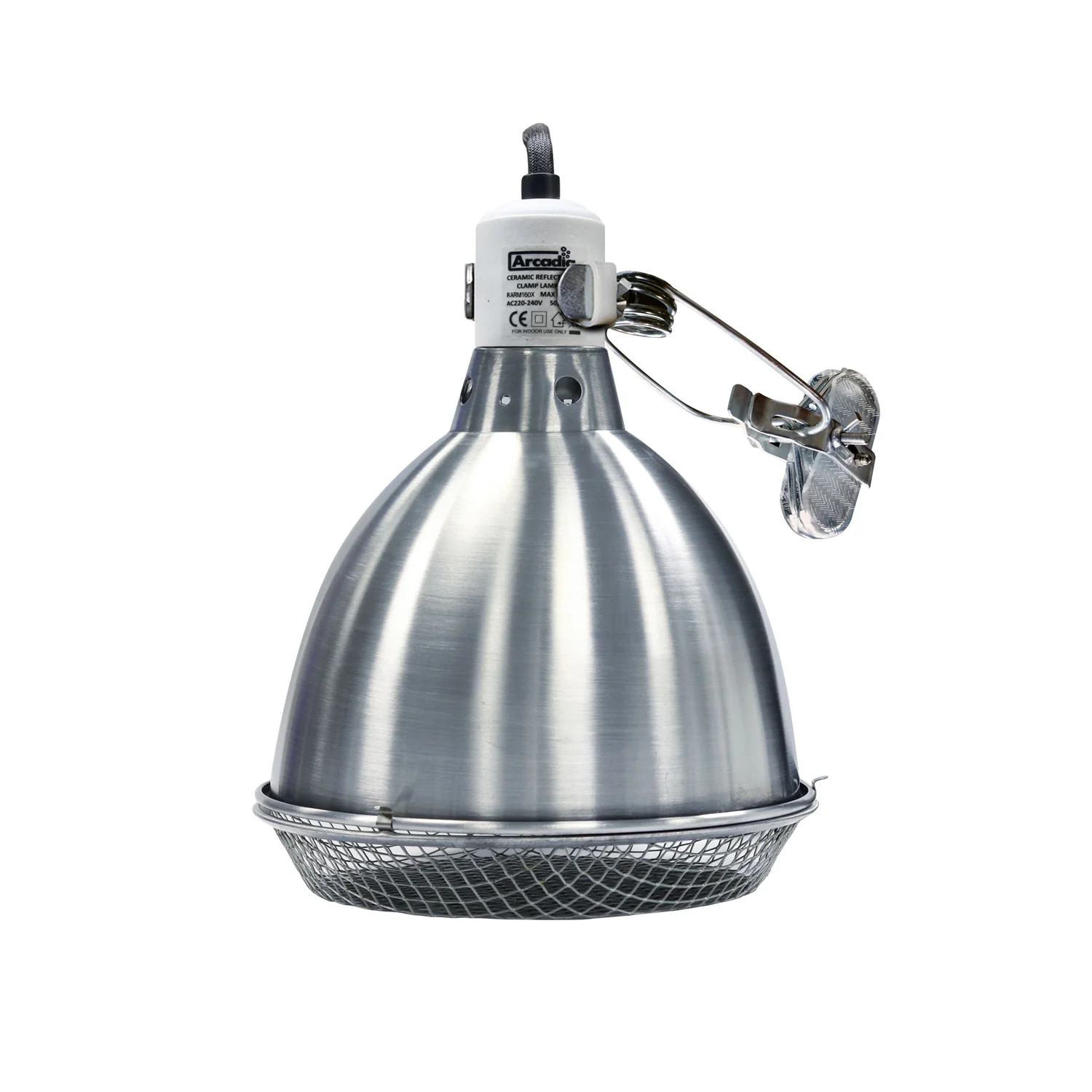 Reflector Clamp Lamp with Ceramic Holder - Stainless Steel - Image 4