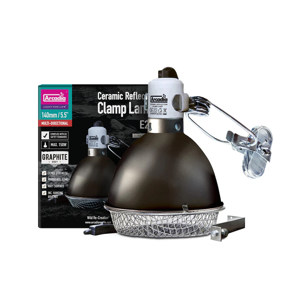 Reflector Clamp Lamp with Ceramic Holder - Graphite - Image 3