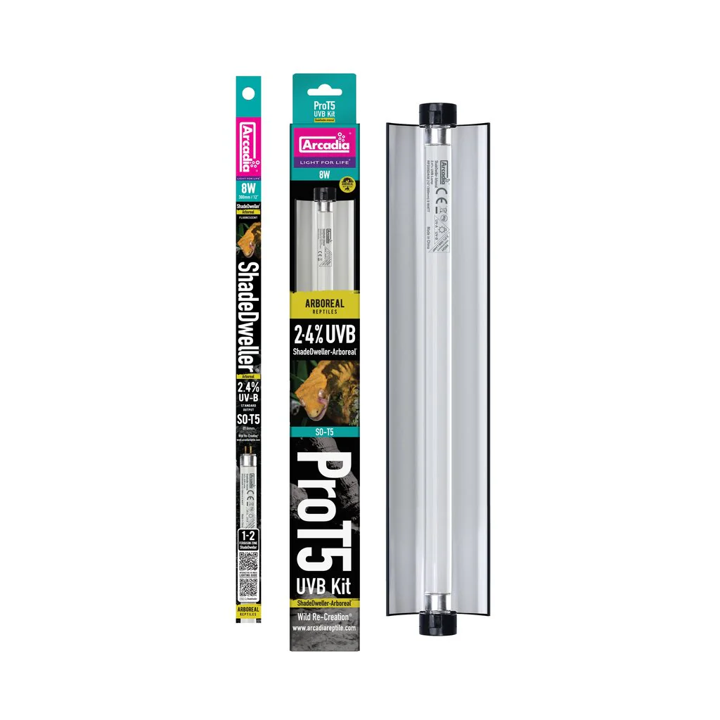 Arboreal - ShadeDweller ProT5 2.4% UVB Kit, 12" with 8-Watt Bulb